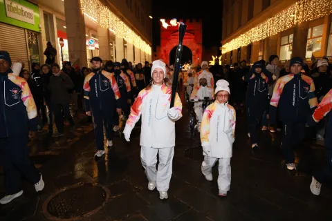 la fiamma olimpica Rimini 