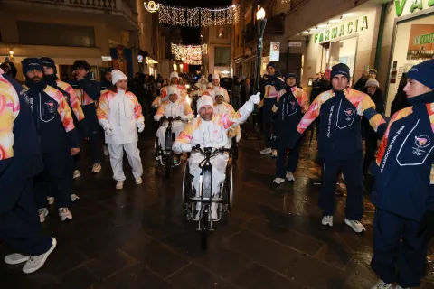 la fiamma olimpica Rimini 
