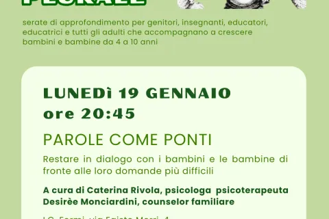 serata 19 gennaio della rassegna Educare verbo Plurale