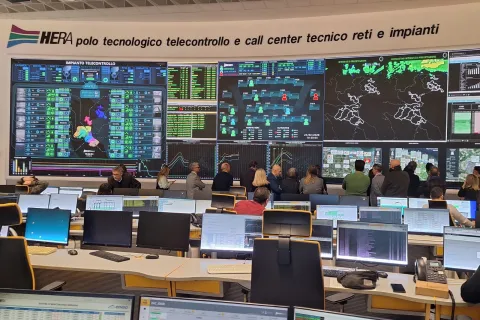 Gestione idrica e sicurezza del territorio: la terza commissione in visita al Polo di Telecontrollo del Gruppo Hera a Forlì
