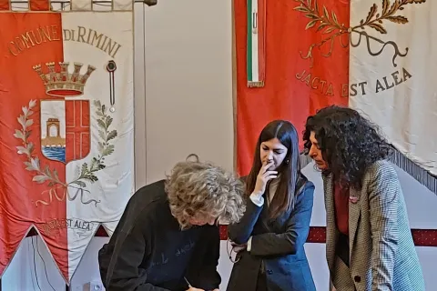 alcuni momenti della firma del protocollo 