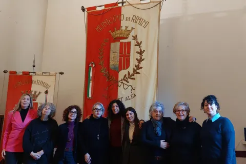 le rappresentanti delle associazioni di rete donne rimini