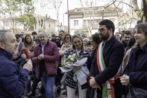 Intitolazione palestra di via Euterpe a Elisa Antonacci