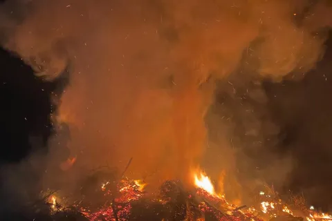 Fogheraccia al porto