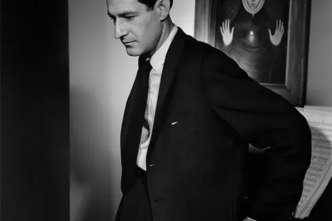 Gian Carlo Menotti - ph Yousuf Karsh (1956)
