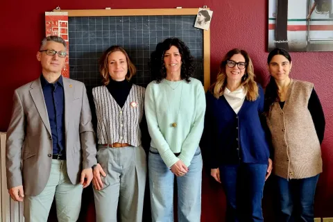 Yuri Bautta LAV, Domiziana Illengo LAV, la Vicesindaca Chiara Bellini, Rossana Salimbeni e Miriam Perchinunno servizi educativi