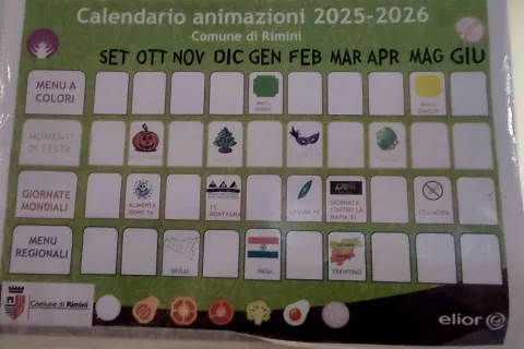 il menù - calendario