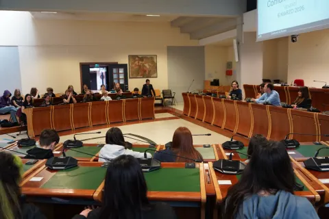 Da Goslar a Rimini - studenti tedeschi accolti nella Sala del Consiglio