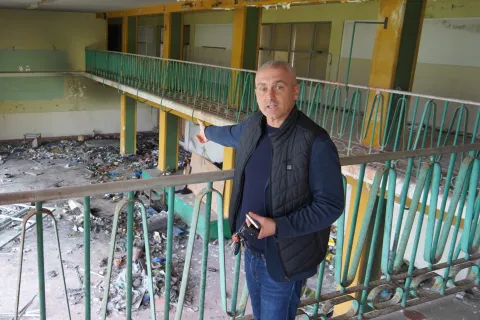 Prime operazioni all’Ex Colonia Enel: iniziato l’allestimento del cantiere