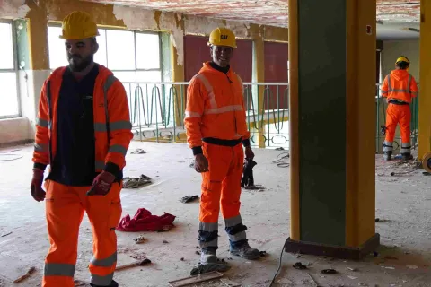 Prime operazioni all’Ex Colonia Enel: iniziato l’allestimento del cantiere