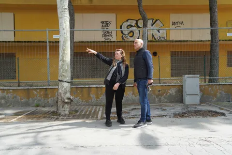 Prime operazioni all’Ex Colonia Enel: iniziato l’allestimento del cantiere