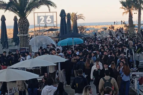 Turisti a Rimini nel weekend di Pasqua