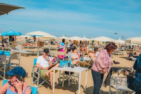 Turisti a Rimini nel weekend di Pasqua