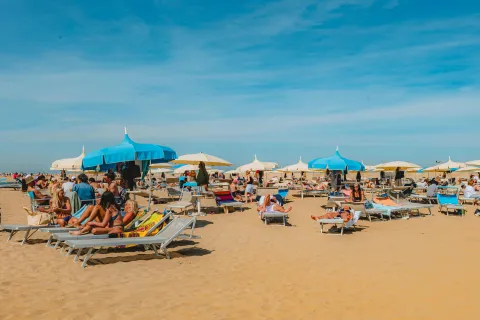 Turisti a Rimini nel weekend di Pasqua