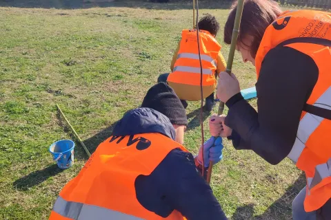 volontari civivo a lavoro- foto archivio