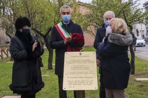  cerimonia di commemorazione per le vittime della Uno Bianca nel “Giardino della Memoria” di via Circonvallazione Occidentale.