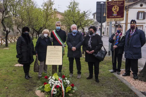  cerimonia di commemorazione per le vittime della Uno Bianca nel “Giardino della Memoria” di via Circonvallazione Occidentale.