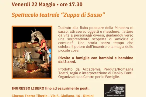 Locandina Zuppa di sasso - mese famiglie 2026