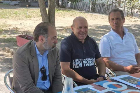 Conferenza stampa 2026 giardino ex hotel delle Nazioni