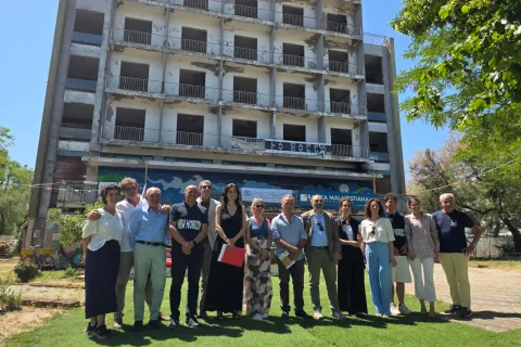 Conferenza stampa 2026 giardino ex hotel delle Nazioni