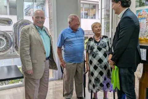 Turisti fedeli e Assessore Morolli
