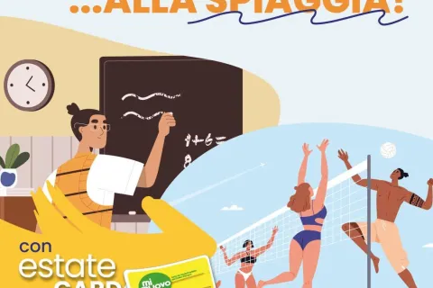 Dalla scuola alla spiaggia - Locandina abbonamento Start