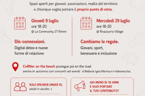 CoRNer on the beach luglio 2026