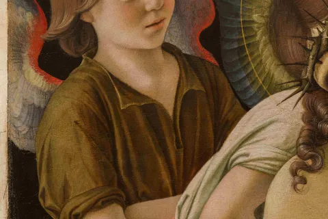 Fig. 3 Giovanni Bellini, DETTAGLIO della Pietà, Rimini RESTAURATA