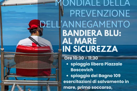 Locandina Mare Giornata 25 Luglio '26 prevenzione annegamento