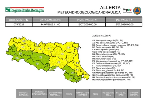 Allerta Meteo n.74 del 2026