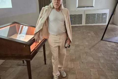Elliott Murphy in visita al Fellini Museum