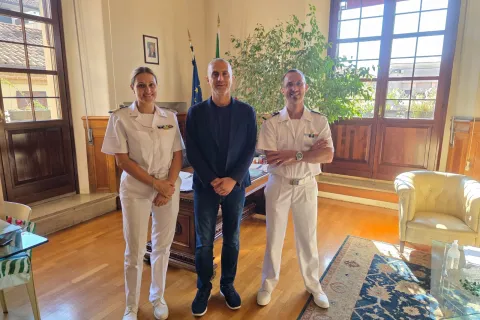 CAMBIO AL COMANDO DELLA CAPITaneria di PORTO - IL SALUTO AL SINDACO