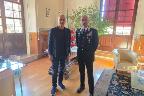 Ilm Sindaco Sadegholvaad riceve il Comandante Rugge