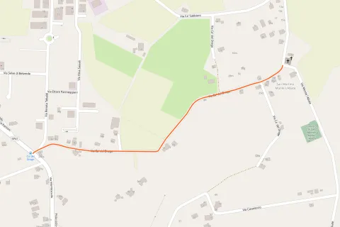 Mappa via Cà del Drago Rimini