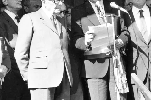 Visita 18-10-1983 Sandro Pertini a Rimini foto arch Minghini