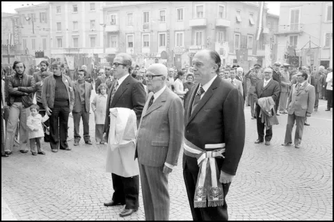 Visita del 21-10-1973 Sandro Pertini a Rimini foto archivio Minghini