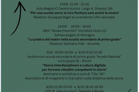 Programma settembre pedagogico