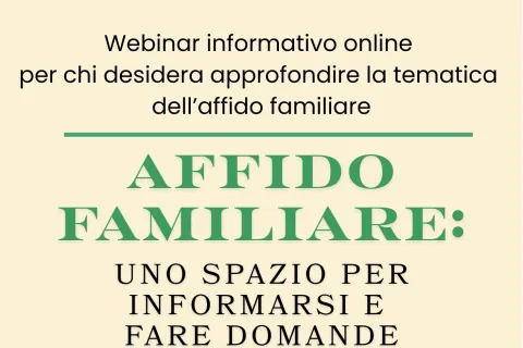 webinar affido 6 ottobre
