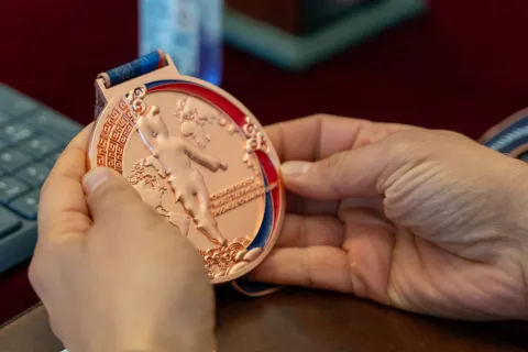 Medaglia di bronzo freestyle Takewondo