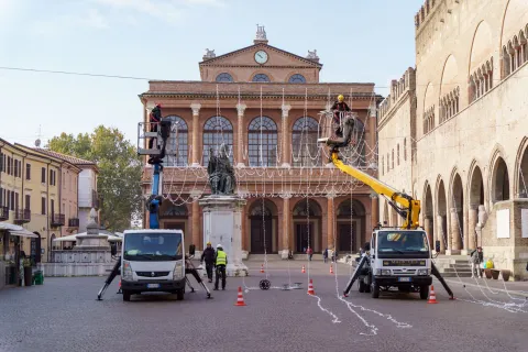 Installazione luci di Natale