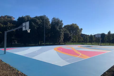 Campo da basket parco Spina Verde Miramare