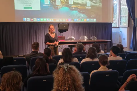 Giulia Corazzi alla lezione prof barbieri