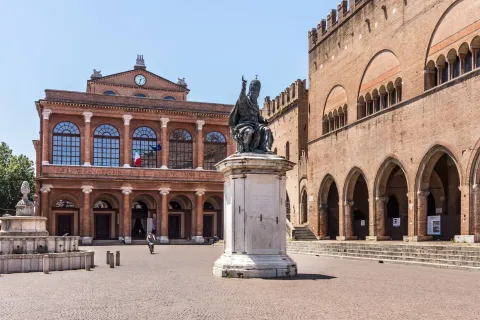 Piazza Cavour Rimini medioevale