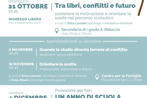 programma generale adolescenti e genitori autunno 2026