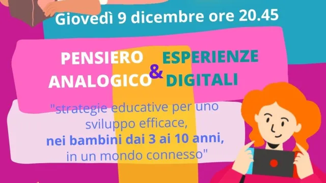 locandina "Pensiero analogico/esperienze digitali"