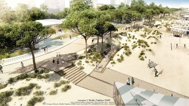 parco del mare sud accessi arenile