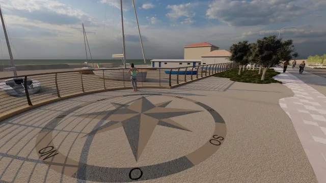 rendering circolo velico torre pedrera
