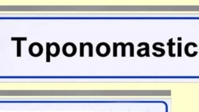 toponomastica