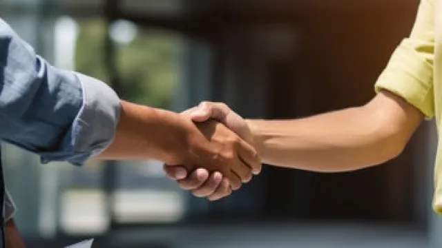 stretta di mano