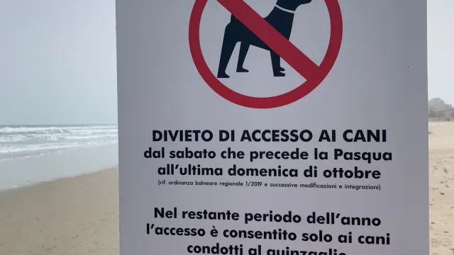 Divieto accesso ai cani